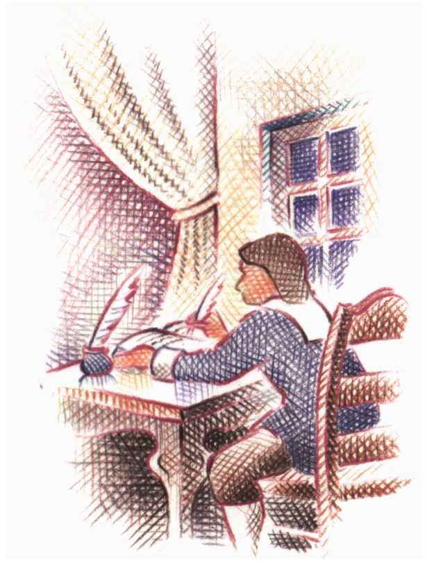 Jeune André au travail