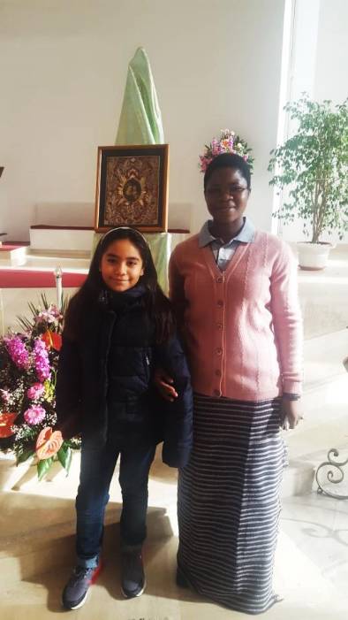 Élisabeth avec Alessandra